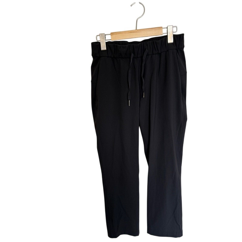 Lululemon Stretch Mid-rise  Tapered Pant Inseam 23 Black (Size 4) - Picture 4 of 7